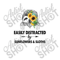 Easily Distracted By Sunflowers And Sloths Sticker | Artistshot