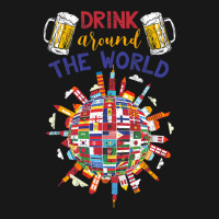 Funny Drink Around World Flannel Shirt | Artistshot