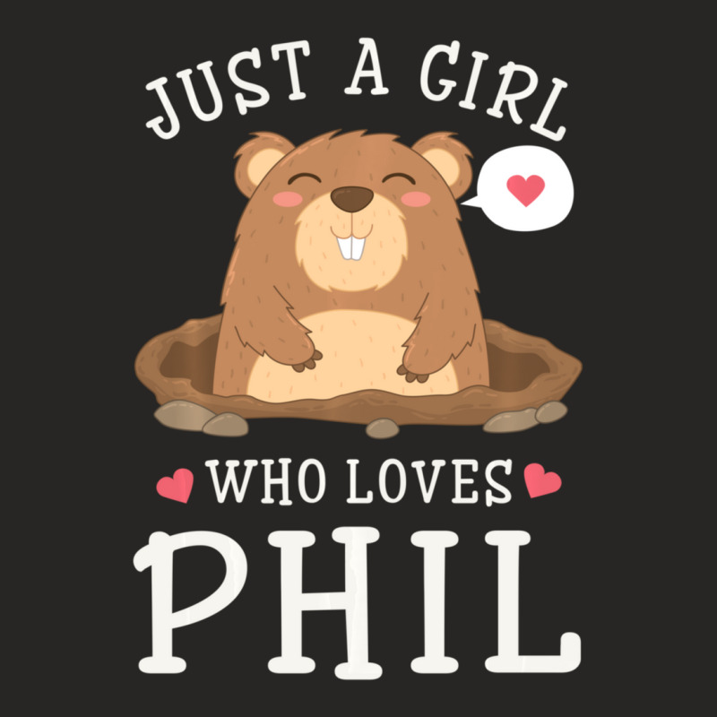 Trending A Girl Who Loves Phil Groundhog Day Girls Ladies Fitted T-Shirt by Bostic Walling | Artistshot