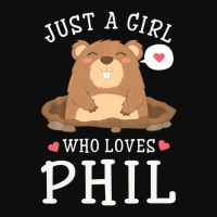 Trending A Girl Who Loves Phil Groundhog Day Girls Crop Top | Artistshot