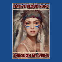 Native American Native Blood Runs Through My Veins  Vintage Blue Tank Top | Artistshot