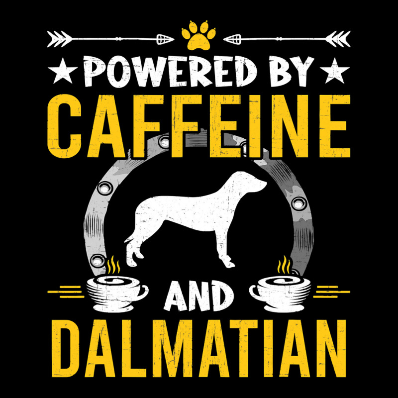 Dalmatian Funny Dog Powered By Caffeine And Dalmatian Dog Lovers 273 D Pocket T-Shirt by JESSICAMARTINA | Artistshot