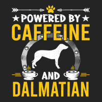 Dalmatian Funny Dog Powered By Caffeine And Dalmatian Dog Lovers 273 D 3/4 Sleeve Shirt | Artistshot