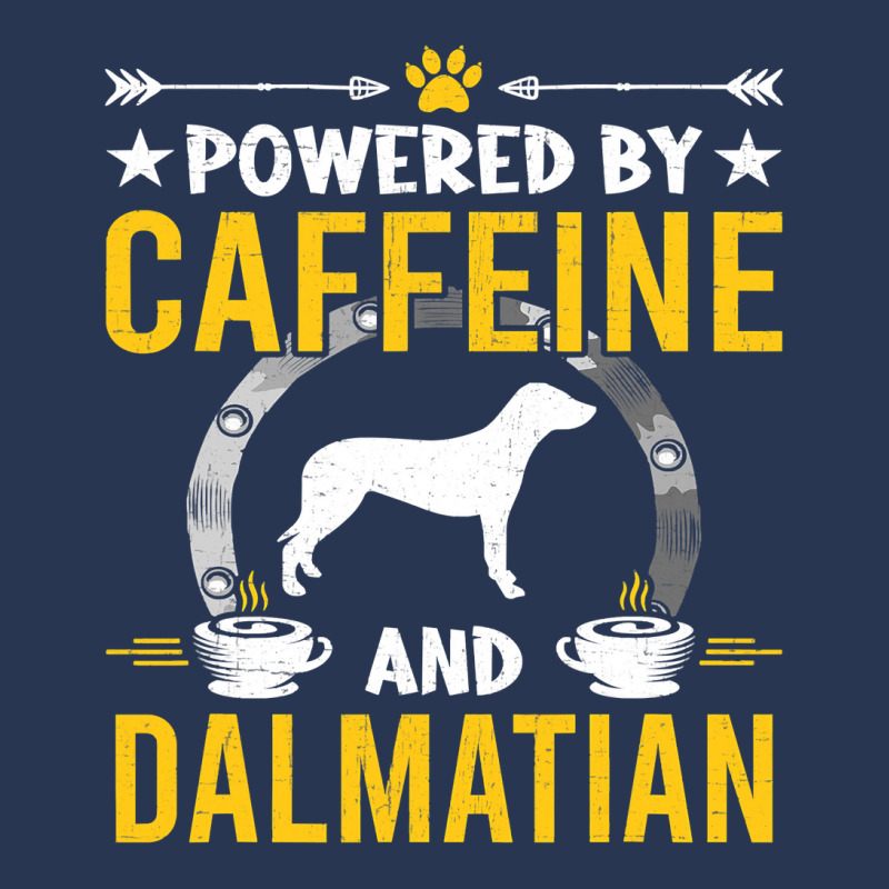 Dalmatian Funny Dog Powered By Caffeine And Dalmatian Dog Lovers 273 D Men Denim Jacket by JESSICAMARTINA | Artistshot