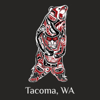 Trending Tacoma Washington Native American Indian Brown Grizzly Bear G Ladies Fitted T-shirt | Artistshot