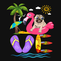 Flamingo Bird Love Summer Pug Flip Flops Flamingo Dog Pet Lover Tropic Fanny Pack | Artistshot