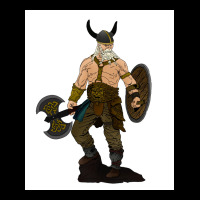 Shield And Axe As Good Gear For Bearded Viking Gift Idea For Hard Men Pocket T-shirt | Artistshot