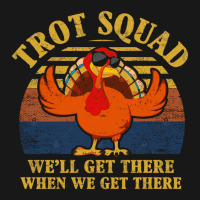 Turkey Trot Squad Funny Thanksgiving Running Costu Flannel Shirt | Artistshot