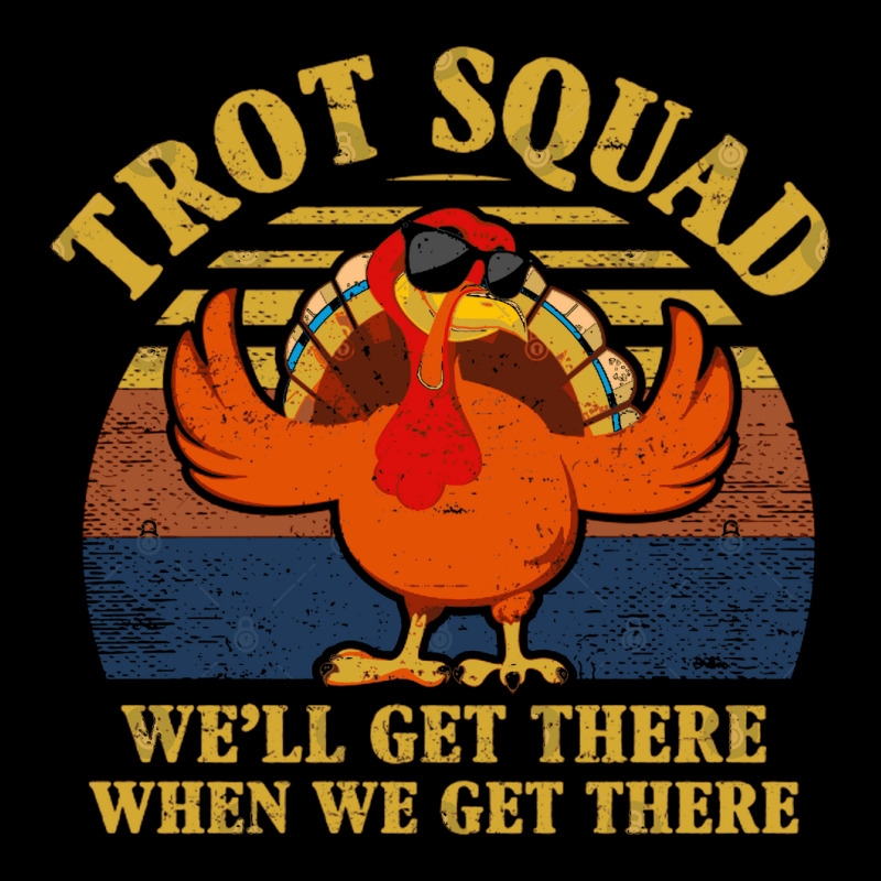 Turkey Trot Squad Funny Thanksgiving Running Costu Zipper Hoodie | Artistshot