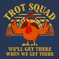 Turkey Trot Squad Funny Thanksgiving Running Costu Men Denim Jacket | Artistshot