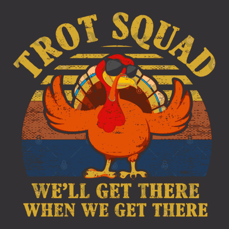 Turkey Trot Squad Funny Thanksgiving Running Costu Vintage Hoodie And Short Set | Artistshot