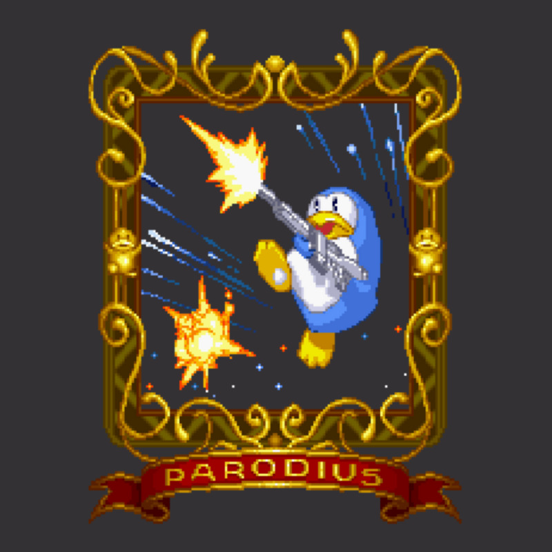 Parodius Penguin With A Machine Gun 1 Vintage Hoodie | Artistshot