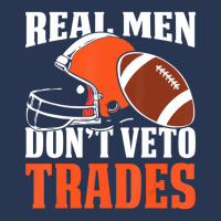 Trending Real Men Don't Veto Trades Fantasy Football Ladies Denim Jacket | Artistshot