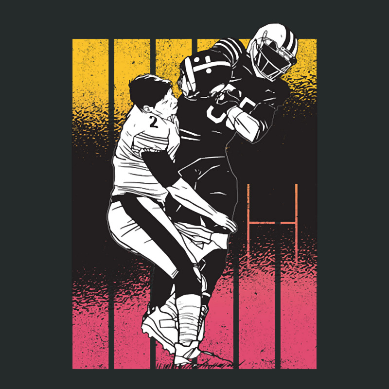 American Football Retro Vintage Women's Triblend Scoop T-shirt by ternacanuda251 | Artistshot