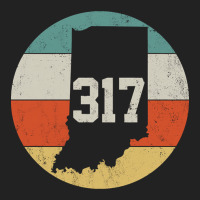 317 Area Code Indiana Retro Vintage Backpack | Artistshot