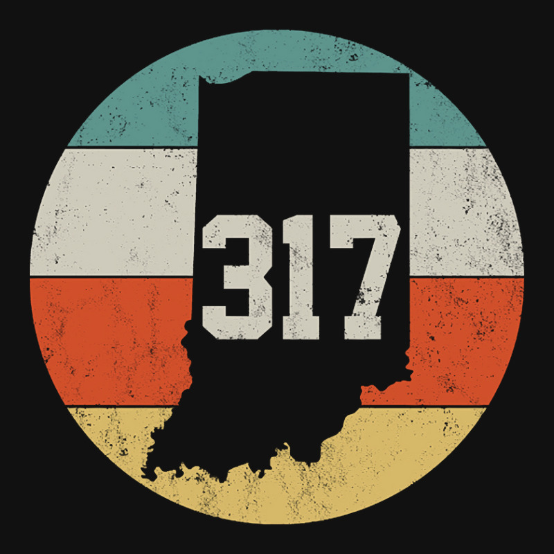 317 Area Code Indiana Retro Vintage Front Car Mat | Artistshot