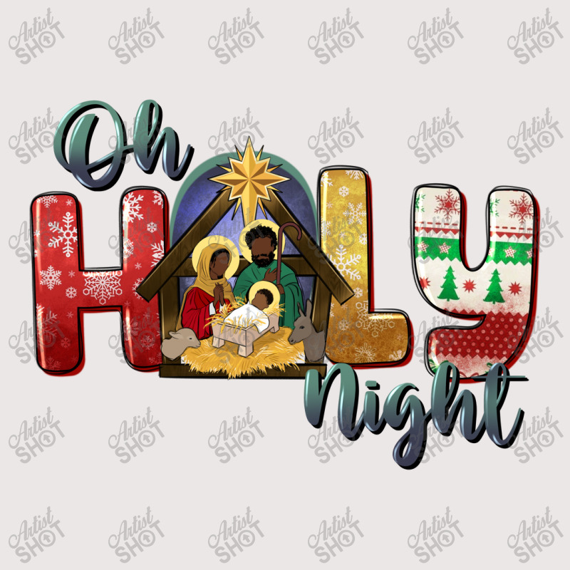 Oh Holy Night Black Holy Family Black Jesus Pocket T-shirt | Artistshot