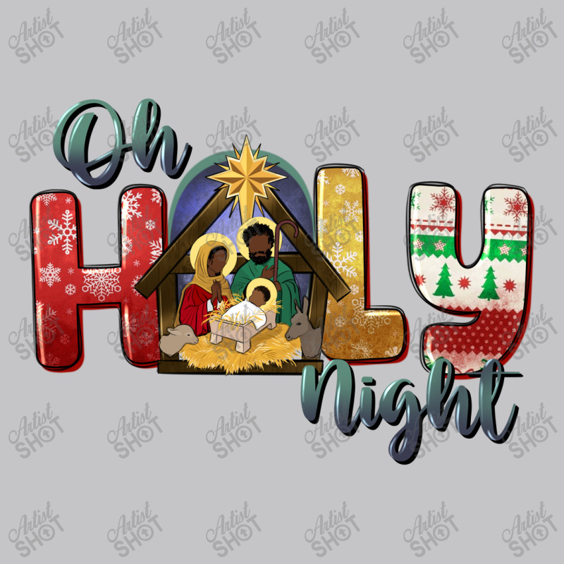 Oh Holy Night Black Holy Family Black Jesus Baby Bodysuit | Artistshot