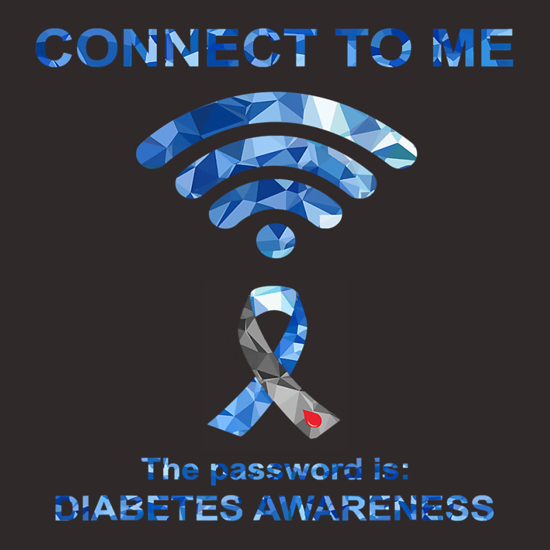 Diabetes Diabetic Connect To Me The Password Is Blue Ribbon 161 Diseas Racerback Tank by JESSICAMARTINA | Artistshot