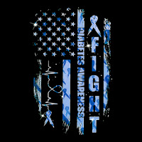 Diabetes Diabetic Fight Diabetes Awareness American Flag Distressed 15 Adjustable Cap | Artistshot