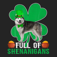 Full Of Shenanigans Alaskan Malamute Dog St Patrick's Day 3/4 Sleeve Shirt | Artistshot