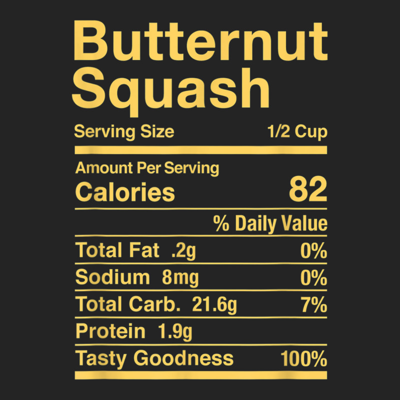 Butternut Squash Nutrition Facts Matching T Shirt 3/4 Sleeve Shirt by kogmor58594 | Artistshot