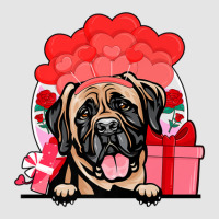 Mastiff Valentines Day Dog Hearts Balloons Flowers Exclusive T-shirt | Artistshot