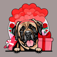 Mastiff Valentines Day Dog Hearts Balloons Flowers Vintage Hoodie | Artistshot