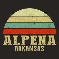 Alpena Arkansas Vintage Retro Sunset Ladies Fitted T-shirt | Artistshot