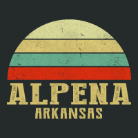 Alpena Arkansas Vintage Retro Sunset Women's Triblend Scoop T-shirt | Artistshot