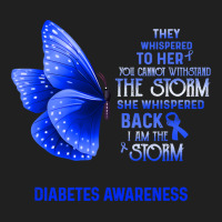 Diabetes Diabetic I Am The Storm Butterfly 51 Diabetes Awareness Ladies Polo Shirt | Artistshot