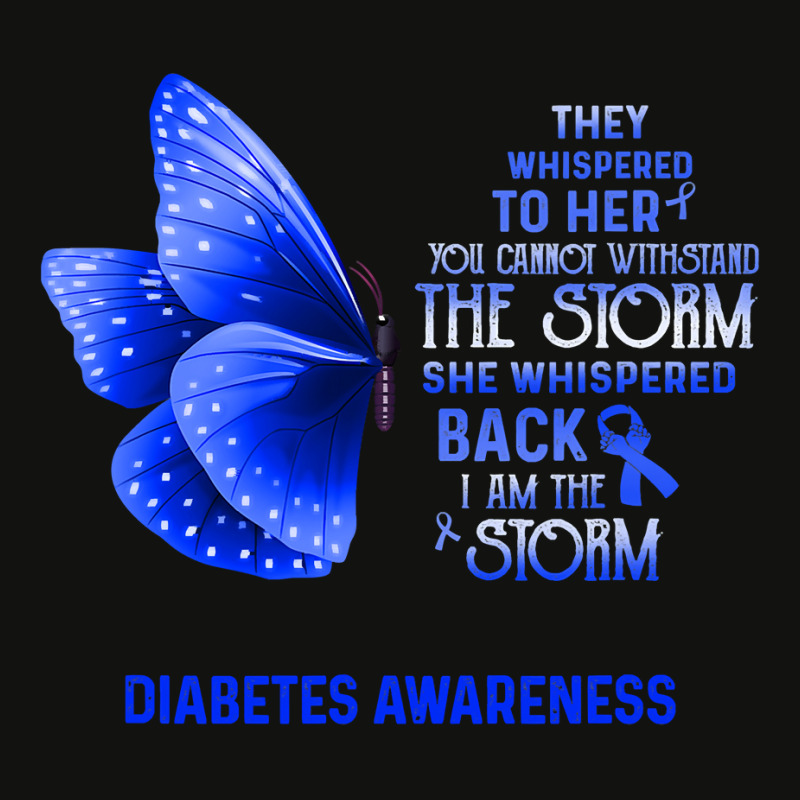 Diabetes Diabetic I Am The Storm Butterfly 51 Diabetes Awareness Scorecard Crop Tee by JESSICAMARTINA | Artistshot