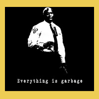 Everything Is Garbage Captain Holt Stencil Wallpaper Design Poster Boy Graphic T-shirt | Artistshot