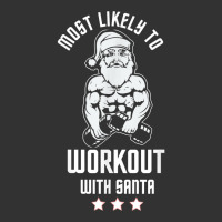 Most Likely To Work Out With Santa Red Family Xmas Holiday T Shirt Baby Bodysuit | Artistshot