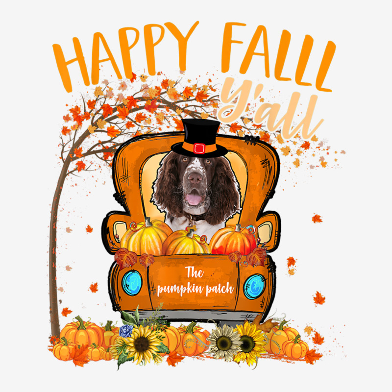 Happy Fall Y'all English Springer Spaniel Dog Truck Pumpkin T Shirt Classic T-shirt | Artistshot