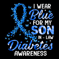 Diabetes Diabetic I Wear Blue For Son In Law Diabetes Awareness Family Women's V-neck T-shirt | Artistshot