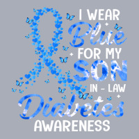 Diabetes Diabetic I Wear Blue For Son In Law Diabetes Awareness Family Tank Dress | Artistshot