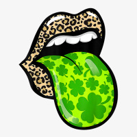 Leopard Lip Bite Shamrock Clover Cool St Patricks Day T Shirt Ladies Fitted T-shirt | Artistshot