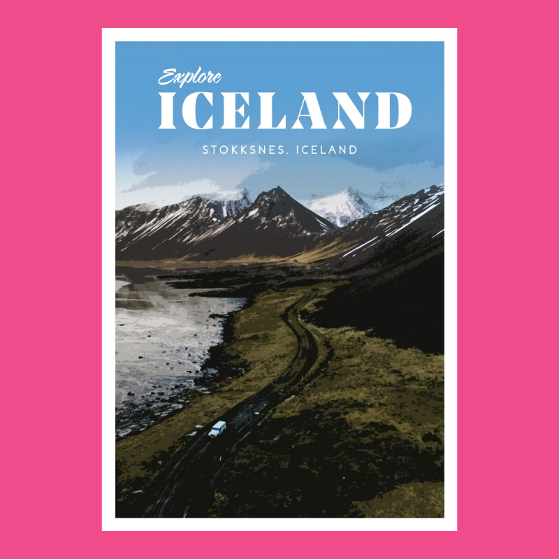 Visit Stokksnes Iceland  Girl Green Summer Crewneck Sweatshirt | Artistshot