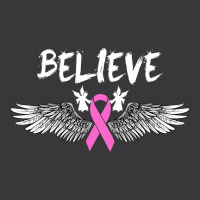 Believe Breast Cancer Angel Wing For Dark Ladies Curvy T-shirt | Artistshot