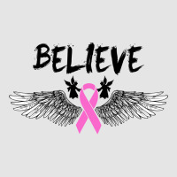 Believe Breast Cancer Angel Wing For Light Exclusive T-shirt | Artistshot