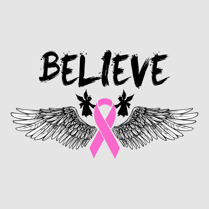 Believe Breast Cancer Angel Wing For Light Exclusive T-shirt by autlu2024 | Artistshot