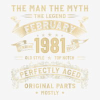 Men 42th Birthday Man In Mythology Legend Of February 1981 T Shirt Baby Beanies | Artistshot