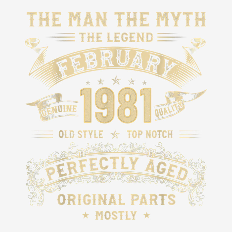 Men 42th Birthday Man In Mythology Legend Of February 1981 T Shirt Baby Beanies by veroniquetour3tz | Artistshot