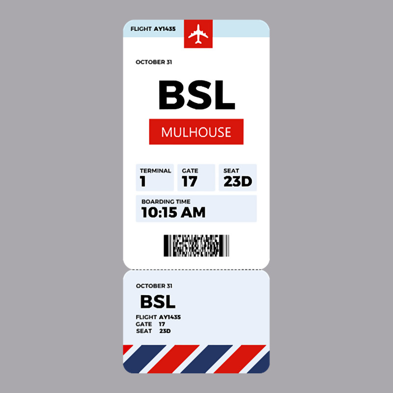 Mulhouse Boarding Pass Youth 3/4 Sleeve | Artistshot