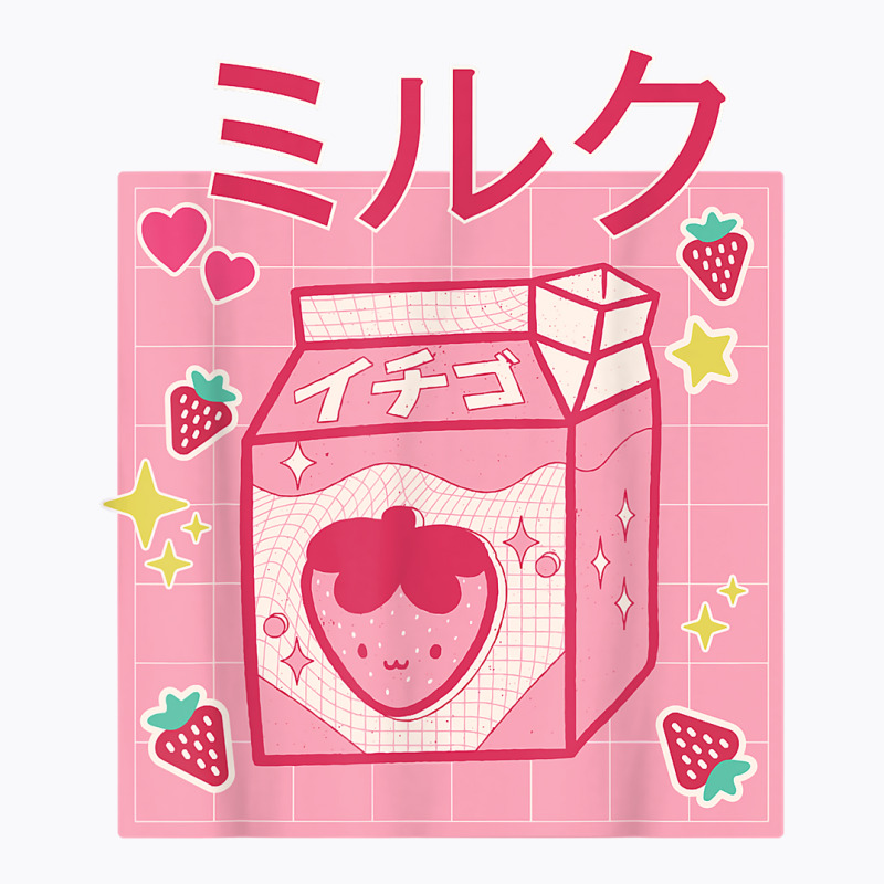 Retro 90's Japanese Kawaii Strawberry Milk Milkshake Carton T Shirt T-Shirt by kogmor58594 | Artistshot