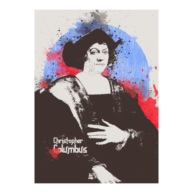 Christopher Columbus In Painting Art V-neck Tee | Artistshot