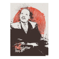 Martin Luther King Jr Painting Art 3/4 Sleeve Shirt | Artistshot