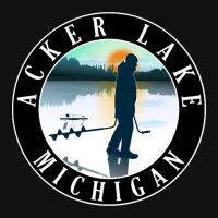 Acker Lake Ice Fishing Michigan Sunset Graphic Youth T-shirt | Artistshot