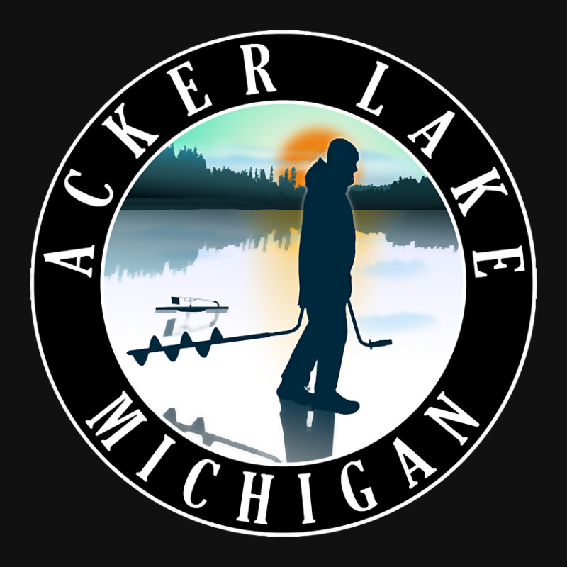 Acker Lake Ice Fishing Michigan Sunset Graphic Youth T-shirt | Artistshot